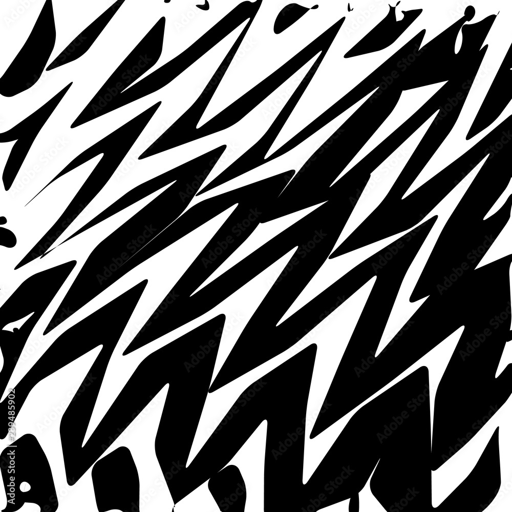Geometric Simple Zigzag Print, Wave Pattern