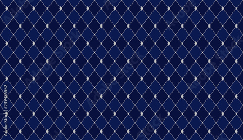 Navy blue dark pattern. Deep royal seamless ornament for little prince party. Wrapping paper  textile  fabric  print. Kitchen mat  luxury classic style  men s design. Vector king background.