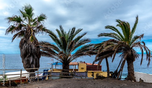 Tenerife, Canary Islands, Spain - El Caleton is a small dreamy fishing village and belongs to the municipality of La Matanza, located at the foot of the cliffs.