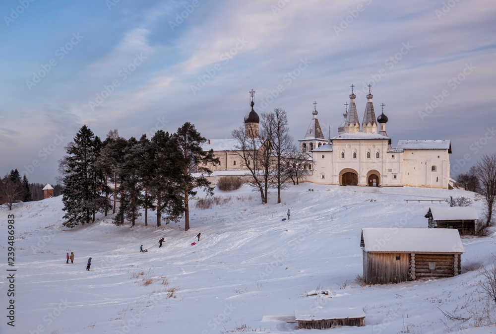 Winter landscape, Ferapontov Monastery