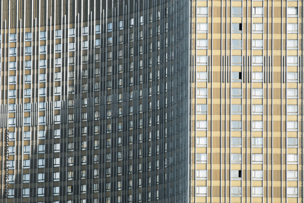 Monotonous facade view Monotonous facade view
