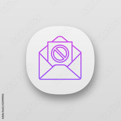 Protest action email notification app icon