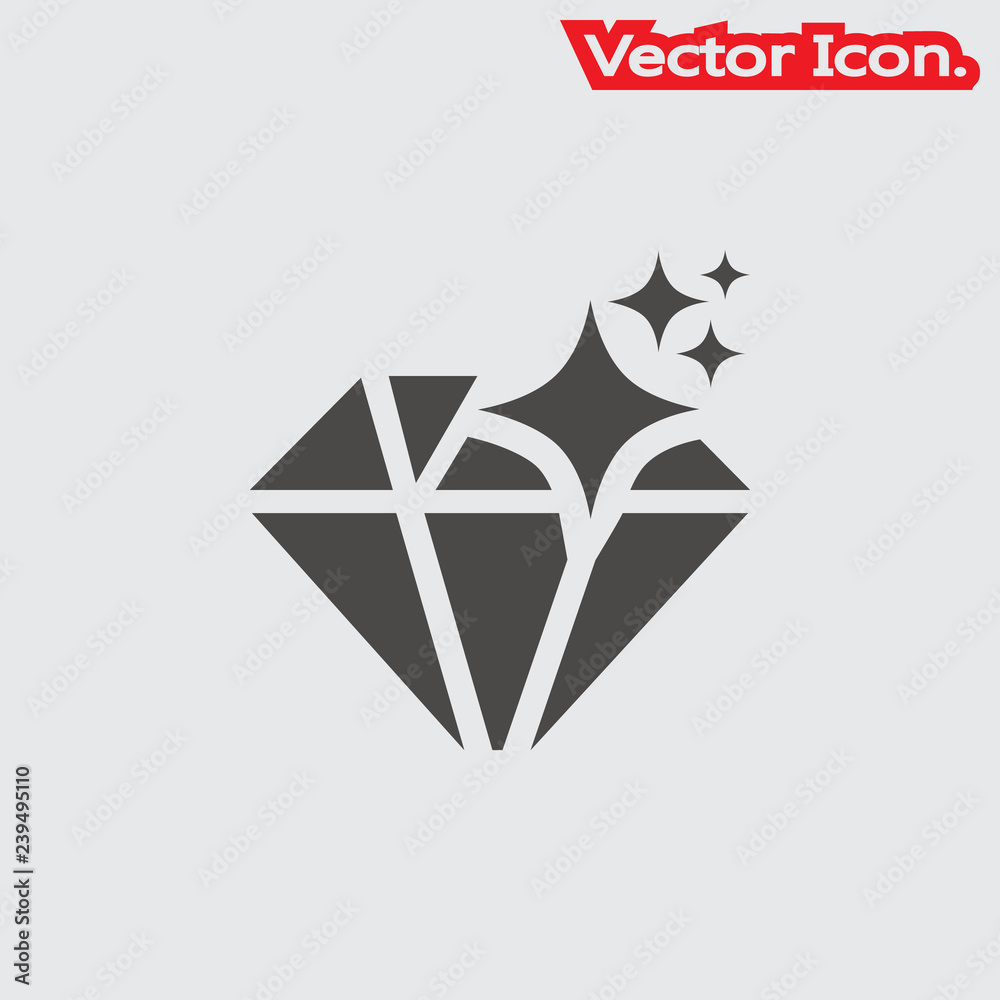 Crystal icon isolated sign symbol and flat style for app, web and digital design. Vector illustration. Crystal icon isolated sign symbol and flat style for app, web and digital design. Vector illustration.