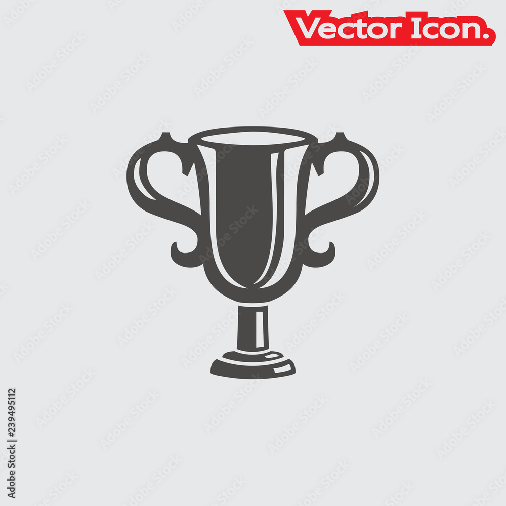 Winner trophy cup icon isolated sign symbol and flat style for app, web and digital design. Vector illustration. Winner trophy cup icon isolated sign symbol and flat style for app, web and digital design. Vector illustration.