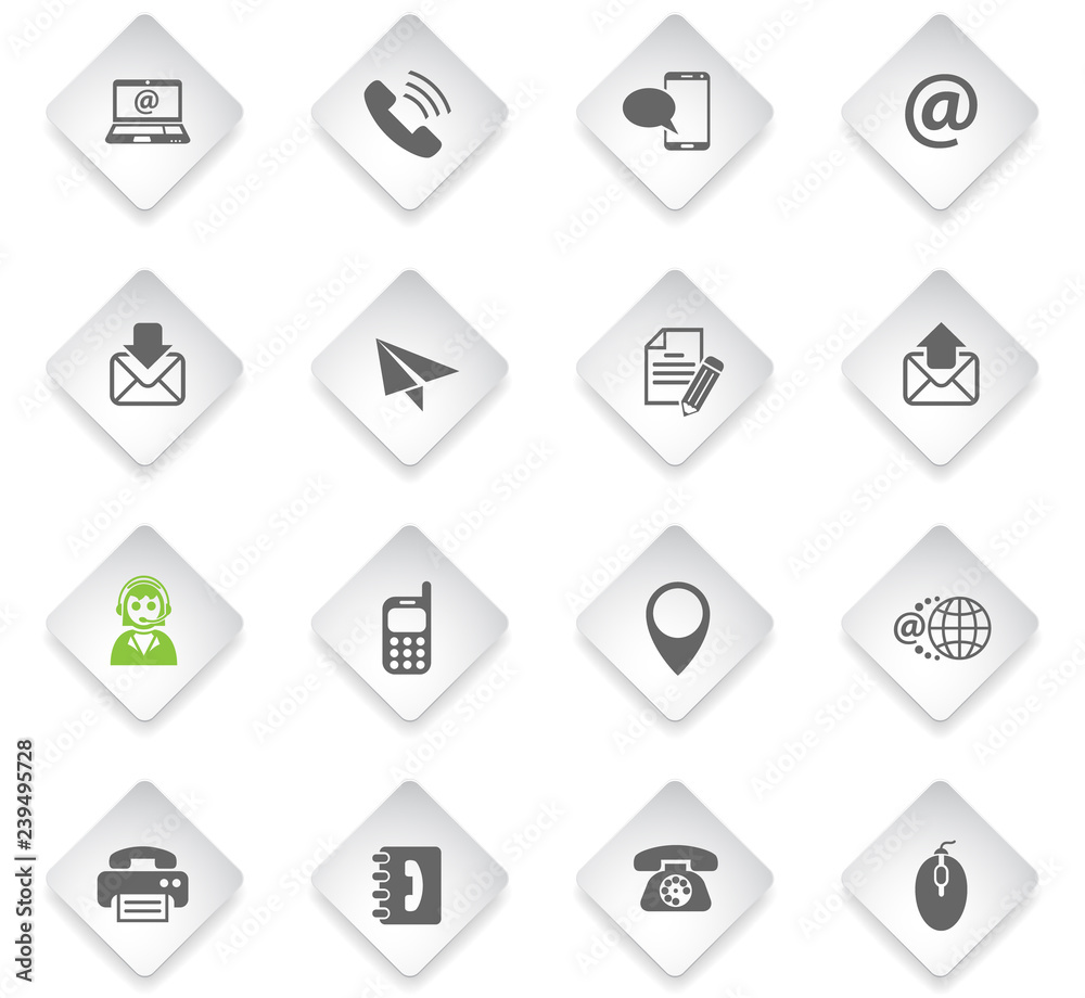 contact us icon set