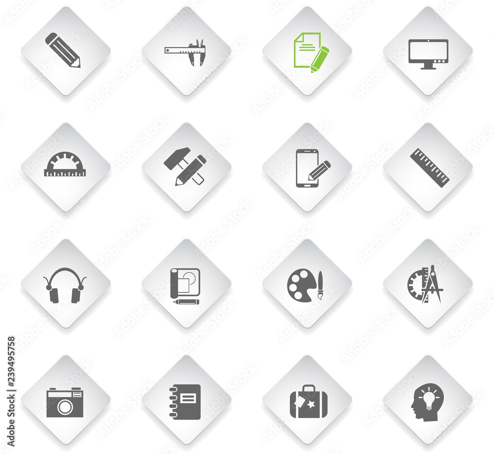 creative process icon set creative process icon set
