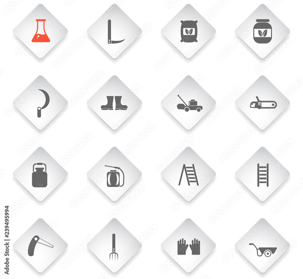garden tools icon set garden tools icon set