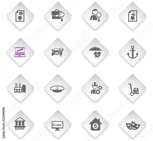 job search icon set