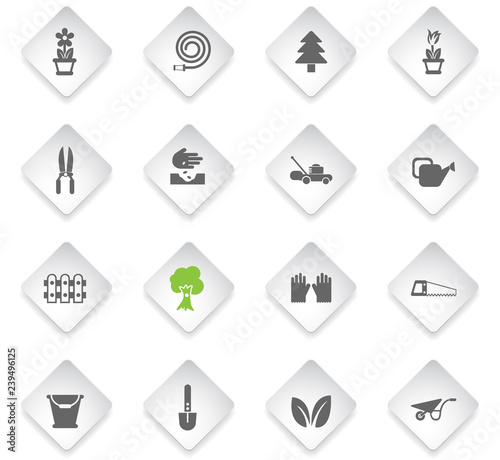 landscape design icon set