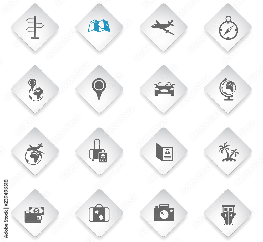travel icon set travel icon set