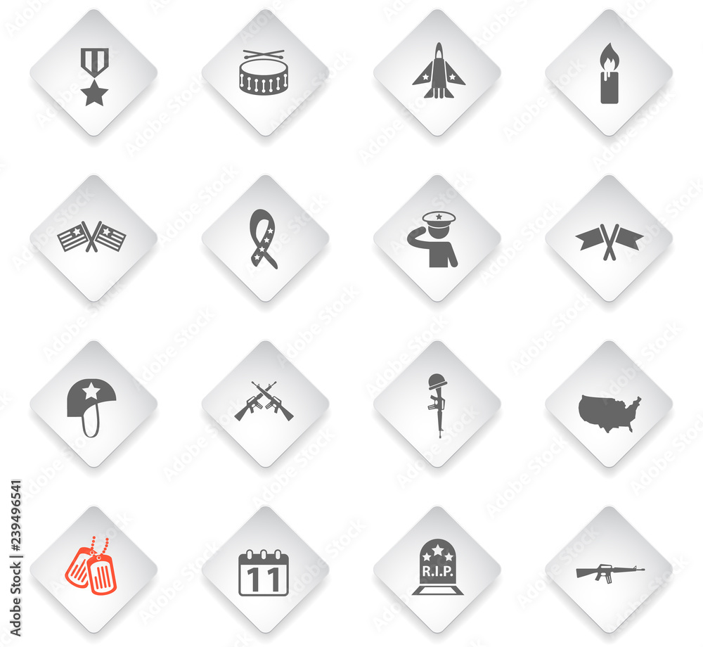 veterans day icon set veterans day icon set