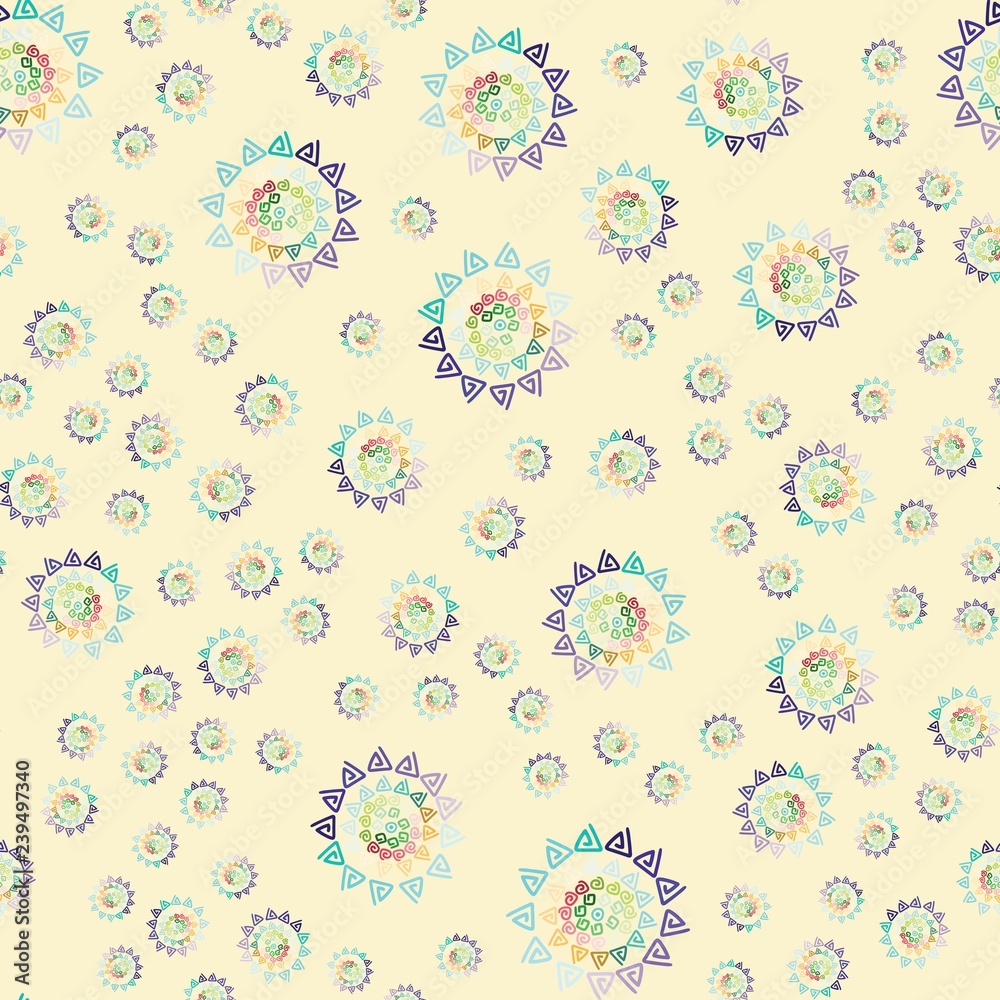 Seamless pattern of the ornaments Seamless pattern of the ornaments
