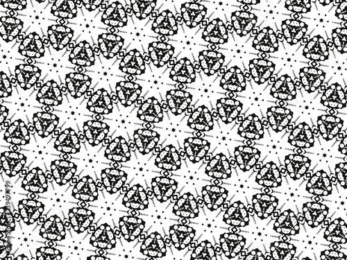 Black and white ornament.