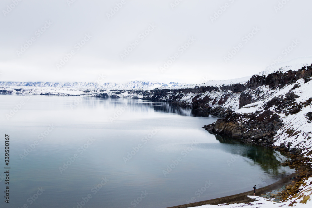 custom made wallpaper toronto digitalOskjuvatn lake at Askja, central Iceland landmark