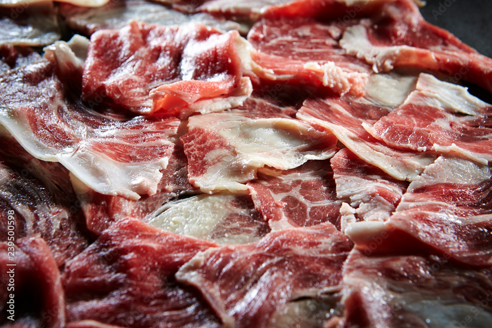 Sukiyaki pork meat Sukiyaki pork meat
