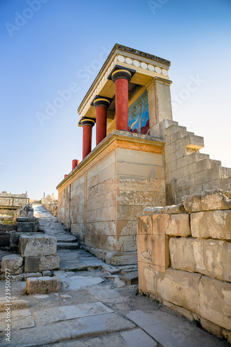 The ruins of the palace of Knossos photo
