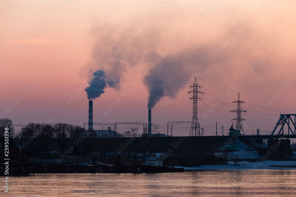 running thermal power station in novosibirsk