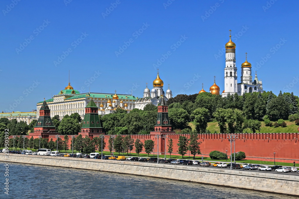 Moscow River, Kremlin Embankment and Moscow Kremlin