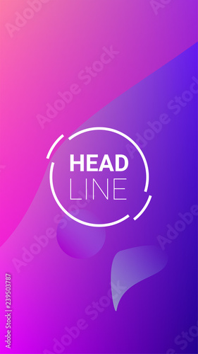 Fluid Shapes. Horizontal Orientation. Banner Design Composition. Modern Geometric Pattern. Fluid Shapes.