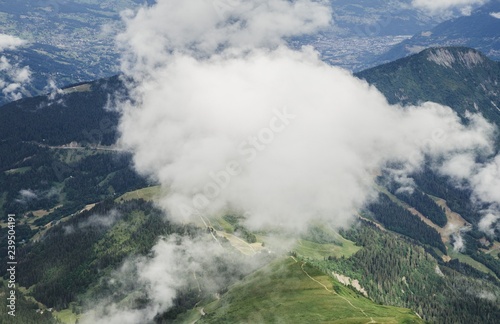 Montnlanc  mountain in the Chamonix Alps © Mykhailo