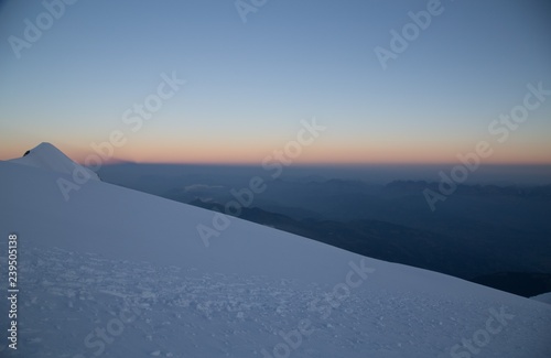 Montnlanc mountain in the Chamonix Alps