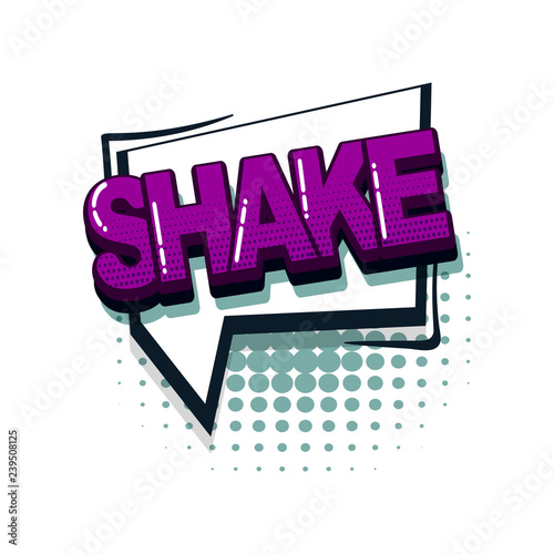 Comic text collection sound effects pop art style