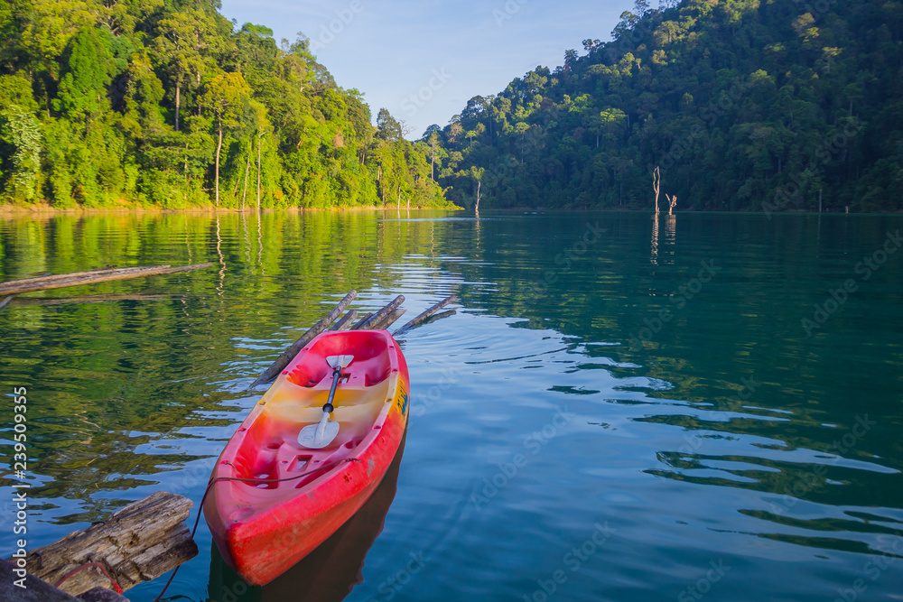Fototapeta premium Colorful kayaks