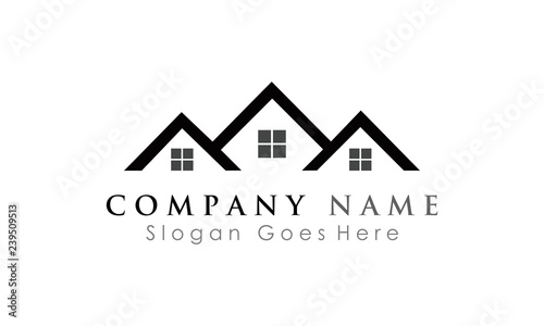 icon simple roof home logo