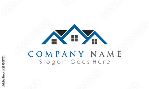roof home logo vector