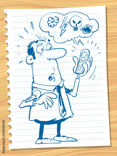an unpleasant phone call