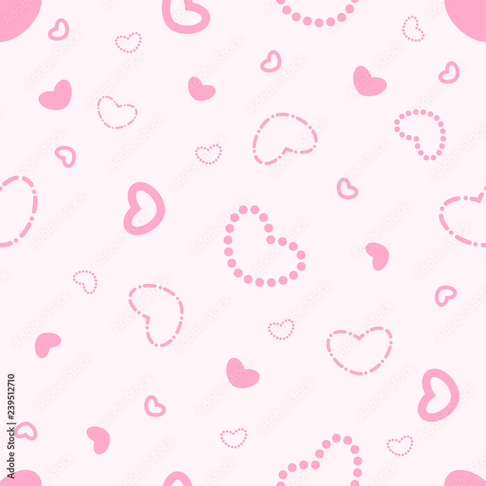 Heart pattern seamless background