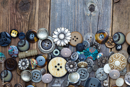 set of old buttons