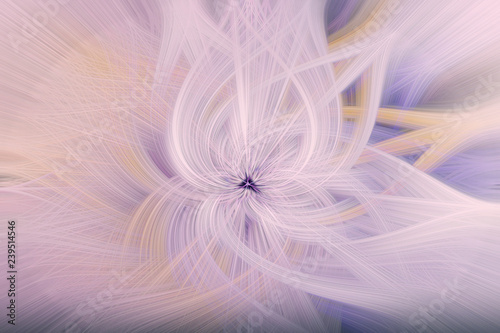 Abstract technology light yellow purple violet color background with flowing wavy lines. Futuristic fascinating effect, illustration.