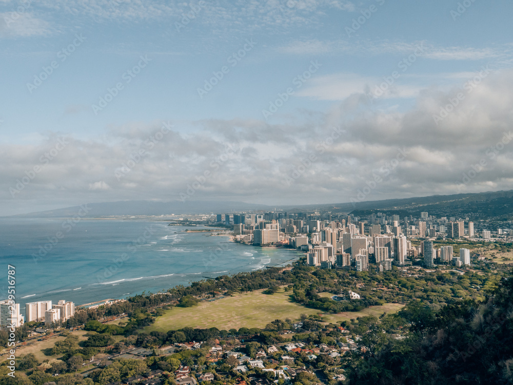 Obraz premium Waikiki, Honolulu, Oahu, Hawaii