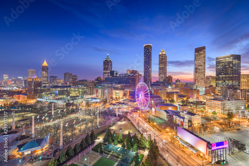 Atlanta  Georgia  USA Dawn Skyline
