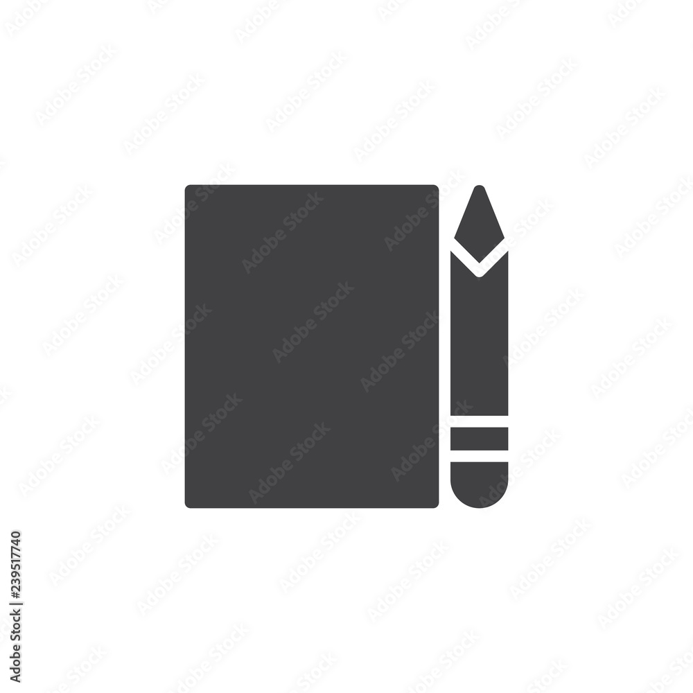 Paper sheet and pencil vector icon. filled flat sign for mobile concept and web design. Notes write simple solid icon. Symbol, logo illustration. Pixel perfect vector graphics Paper sheet and pencil vector icon. filled flat sign for mobile concept and web design. Notes write simple solid icon. Symbol, logo illustration. Pixel perfect vector graphics