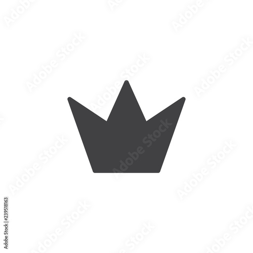 Crown vector icon. filled flat sign for mobile concept and web design. Royal crown simple solid icon. VIP symbol, logo illustration. Pixel perfect vector graphics