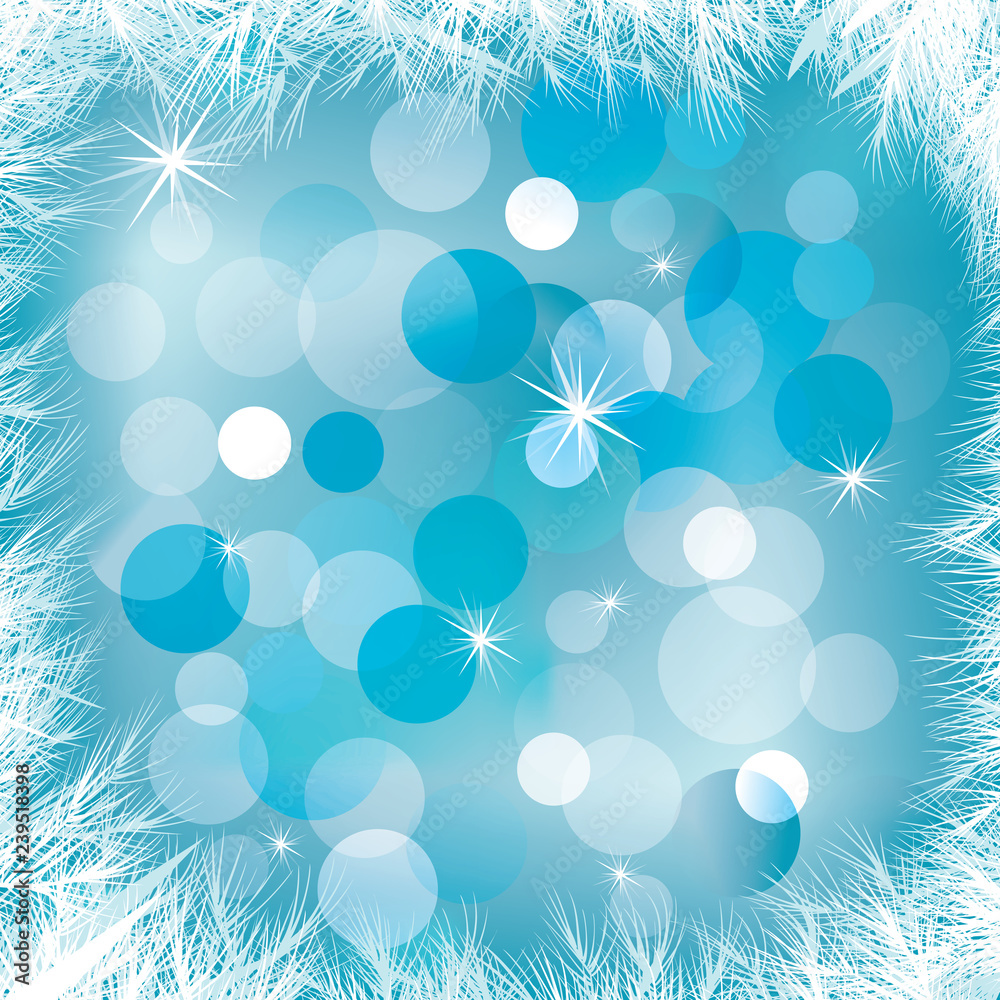 Blue background with frost for winter celebration. Blue background with frost for winter celebration.
