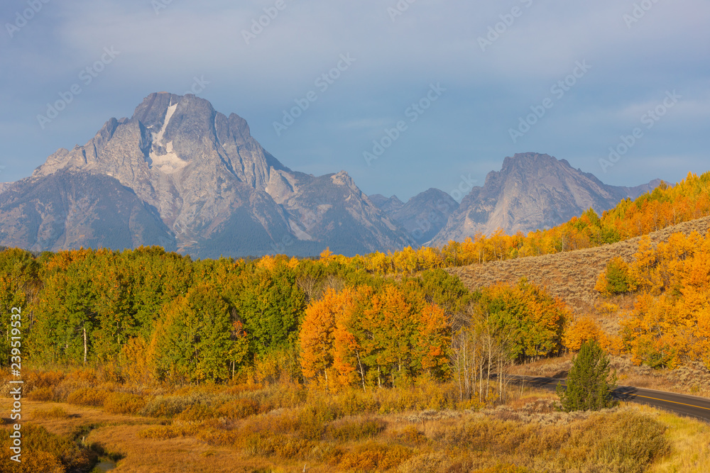 Scenic Teton Autumn Landscape