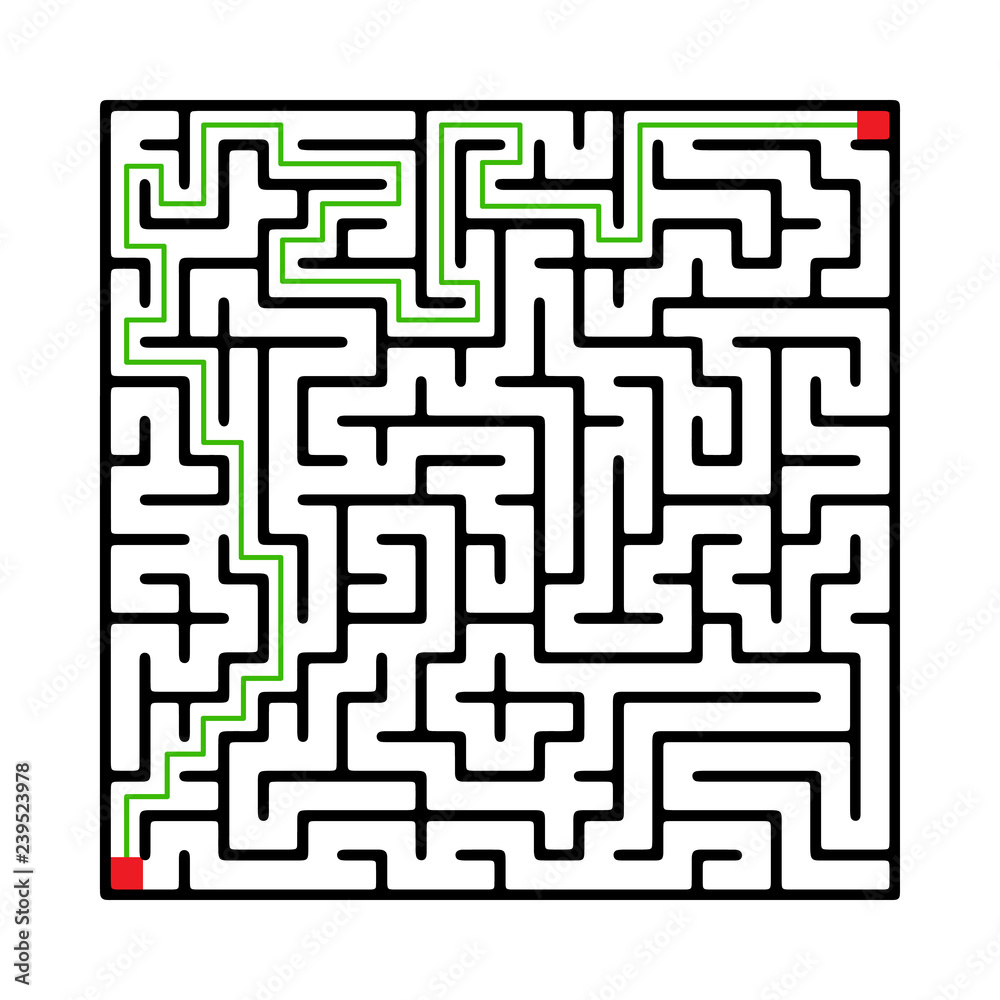 Labyrinth shape design element