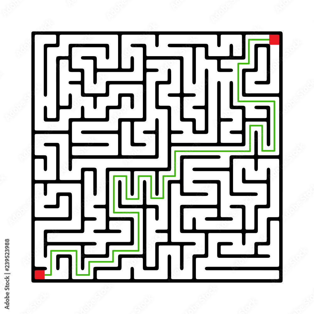 Labyrinth shape design element