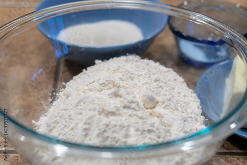 flour in a bowl