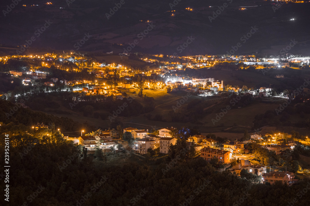 San Marino at night