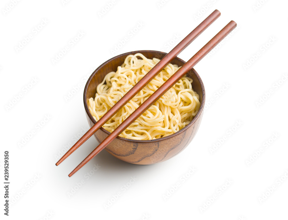 Cooked chinese instant noodles. Cooked chinese instant noodles.