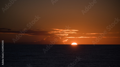 Sunset in the Atantic