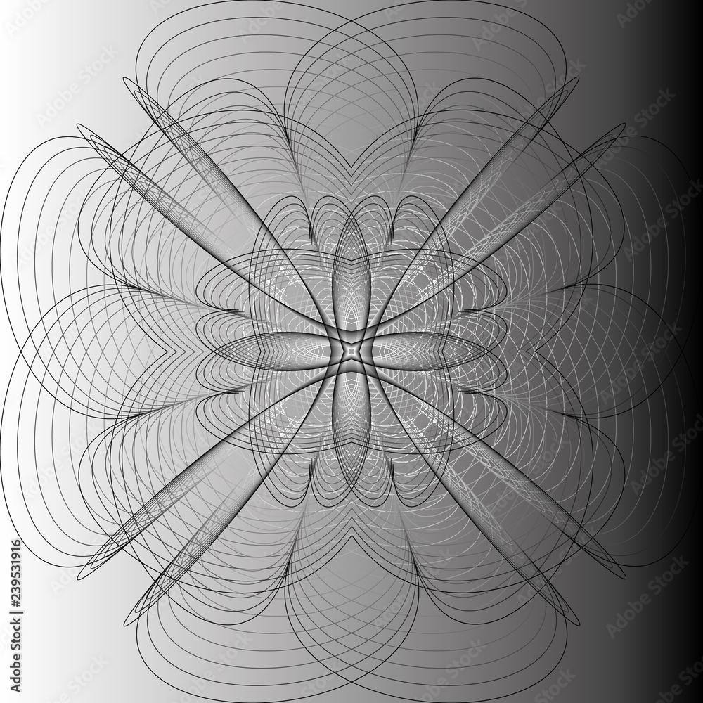 Fototapeta premium Geometry minimalistic artwork poster with simple shape and figure