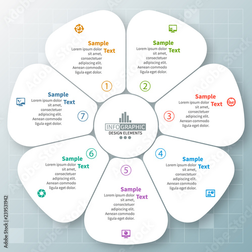 Abstract 3D Paper Infographics. Business template .Vector illustration