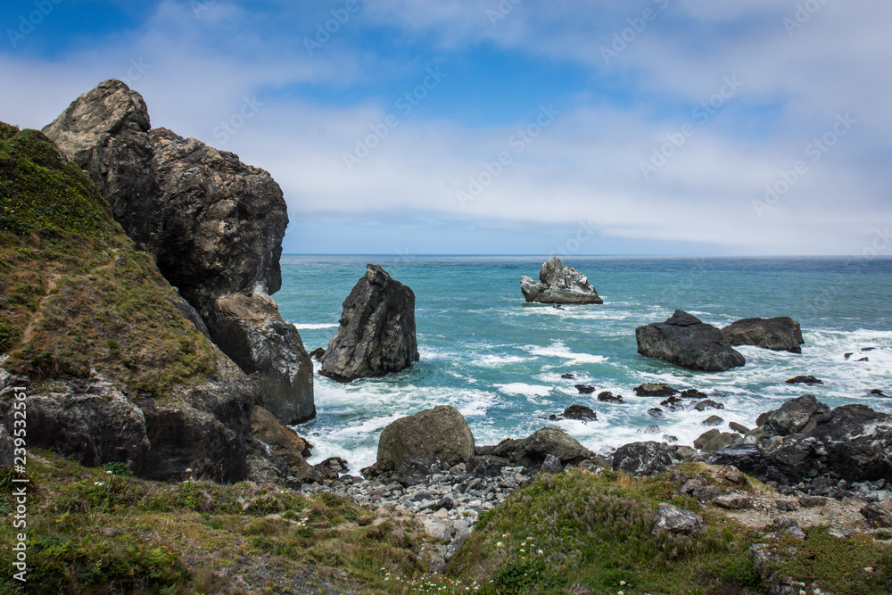View of the Pacific Ocean at Patrick's Point State Park near Trinidad, California View of the Pacific Ocean at Patrick's Point State Park near Trinidad, California