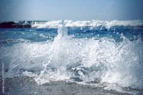 A small wave going ashore with foam © ARTPROXIMO