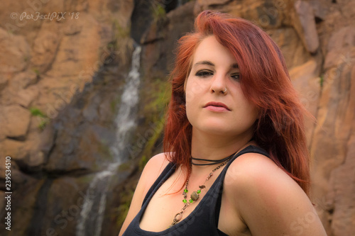 Alix at The Waterfall